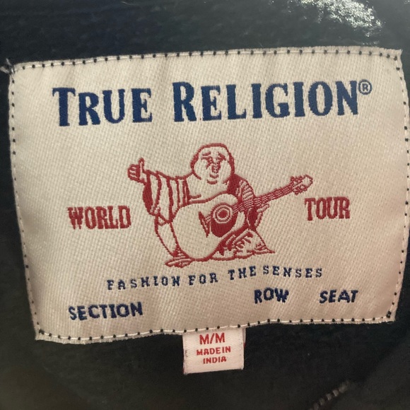 Men’s true religion zip up hoodie - Picture 3 of 3